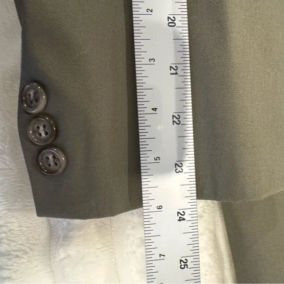 Brooks Brothers Poplin Cotton Blend Suit Size 39R 34x30 Olive Green Cuff Pant